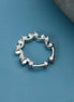 Rhodium Plated Curved Segment CZ Nose Pin