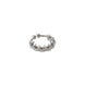 Rhodium Plated Crown Design CZ Nose Pin