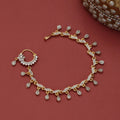 Floral Enchated Traditional Gold Plated Tana Nath