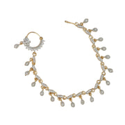 Floral Enchated Traditional Gold Plated Tana Nath