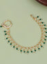 Floral Beaded Traditional Stone Studded Nose Pin