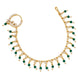 Floral Beaded Traditional Stone Studded Nose Pin