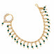 Stone Studded Beaded Drop Nose Ring