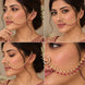 Stone Studded Beaded Drop Nose Ring