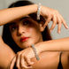 Shimmering Rhodium Plated Bangles Set (Pack of 2)