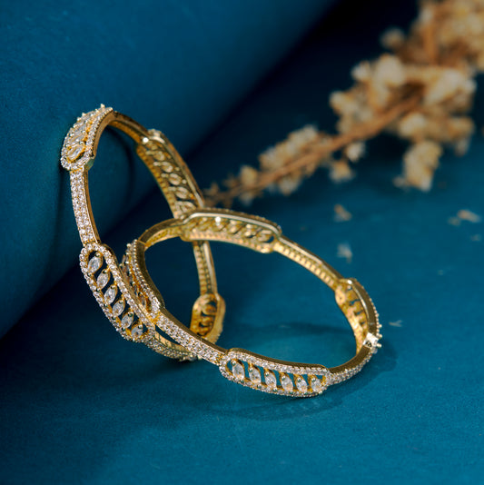 Golden Sheen Bangles Set 