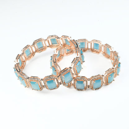 Divine Rectangle AD Bangles (Pack of 2)