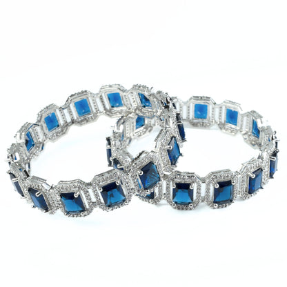 Divine Rectangle AD Bangles (Pack of 2)