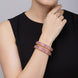 Gold Plated American Diamond Criss-Cross Mesh Pattern Designer Bangles Set (Pack of 2)