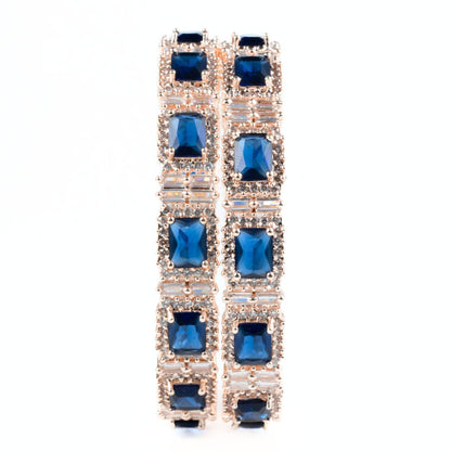 Alluring Party Wear Rose Gold Bangles (Pack of 2)