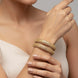 Kundan Cascade Mehendi Plated Bangles (Pack of 2)