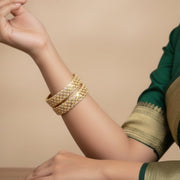 Suvarna Rekha Mehendi Plated Bangles