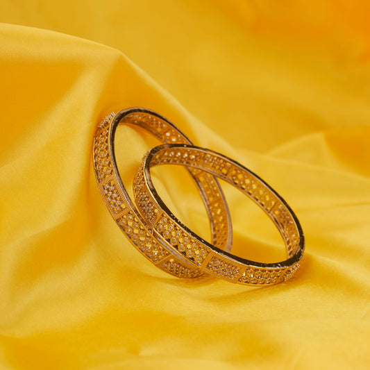 Moonlace Band Mehendi Plated Bangle