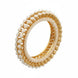Gold Plated Pearl Floral Beaded Designer Pattern Bangles Set (Pack of 2)