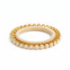 Gold Plated Pearl Floral Beaded Designer Pattern Bangles Set (Pack of 2)