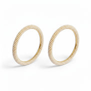 Embellished Beaded Gold Plated Bangles (Pack of 2)