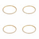 Gold Plated Handcrafted Pearl Vine Pattern Designer Bangles Set (Pack of 4)