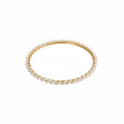 Gold Plated Handcrafted Pearl Vine Pattern Designer Bangles Set (Pack of 4)