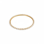 Gold Plated Handcrafted Pearl Vine Pattern Designer Bangles Set (Pack of 4)