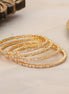 Gold Plated American Diamond (AD) Studded Bangle Set (Pack of 4)