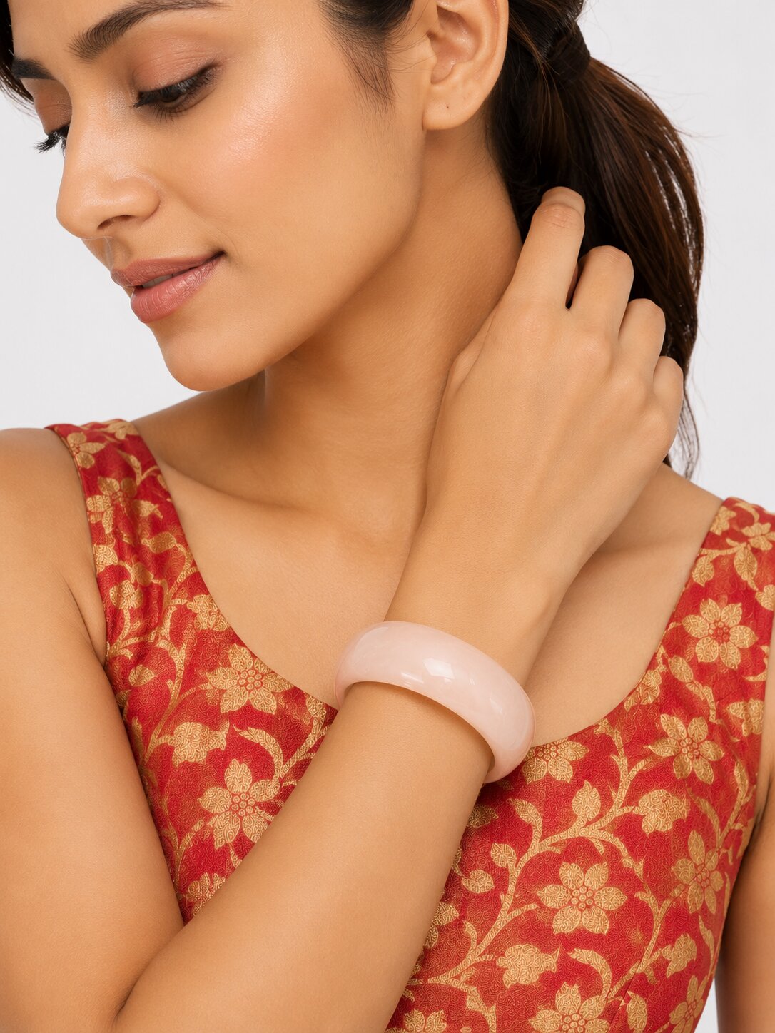 Marble Pattern Resin Bangle (Size- 2.6)