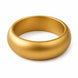 Minimalist Wide Resin Bangle Bracelet with Matte Gold Finish (Size-2.6)