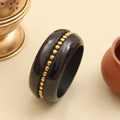 Beaded Pattern Wide Resin Bangle (Size-2.6)