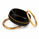 Traditional Gold Plated Beaded Pattern Designer Bangle Set-  Pack of 3 (Size-2.6)