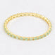 Gold Plated American Diamond Leaf Charm Pattern Designer Bangles Set - Pack of 6