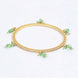 Gold Plated American Diamond Beaded Charm Pattern Designer Bangles Set (Pack of 4)