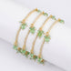 Gold Plated American Diamond Beaded Charm Pattern Designer Bangles Set (Pack of 4)