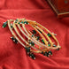 Gold Plated American Diamond Beaded Charm Pattern Designer Bangles Set (Pack of 4)