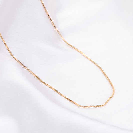 Opal Touch - Gold Plated Box Chain - Chain