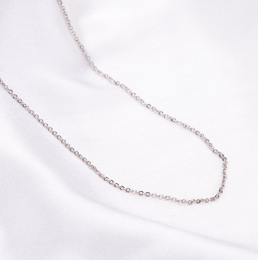 Opal Touch - Rhodium Plated Cabel Chain - Chain