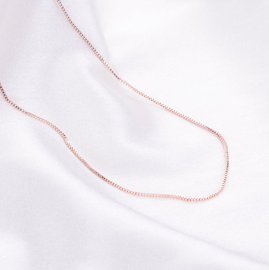 Opal Touch - Rose Gold Plated Box Chain - Chain