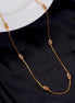 Rectangle Gold Plated Ball Chain