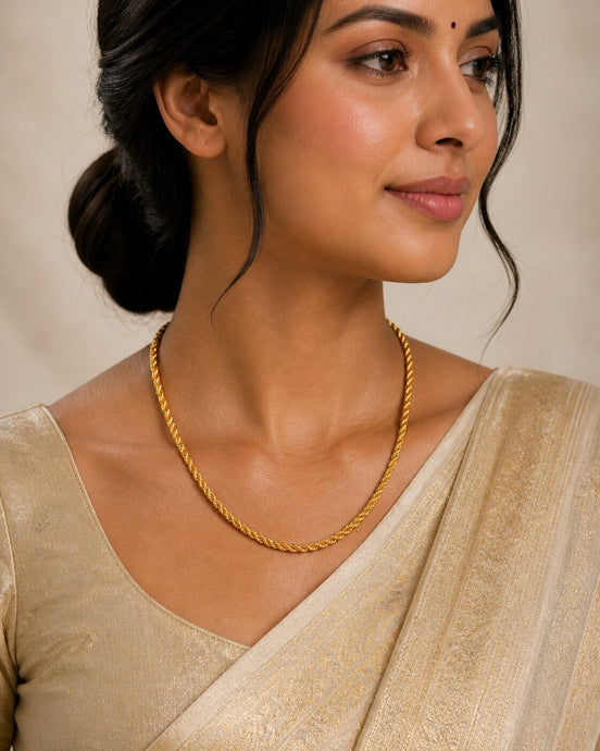 Zig-Zag Gold Plated Chain