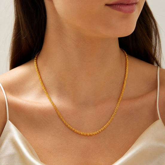 Floral Enchanted Gold Plated Chain