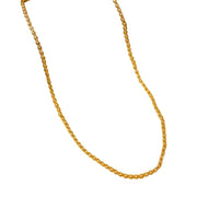 Classic Flat Weave Gold Plated Chain