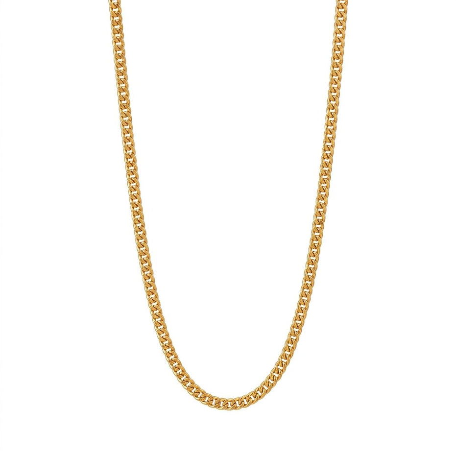 Radiance Flat Link Gold Plated Chain