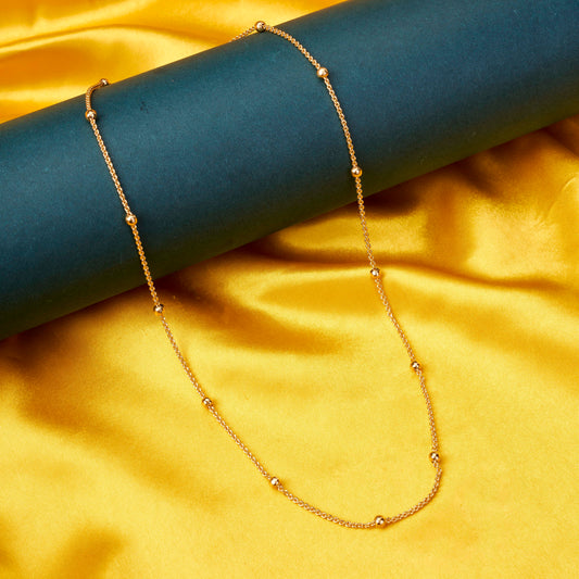 Radiant Bloom Gold Plated Chain