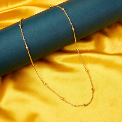 Radiant Bloom Gold Plated Chain