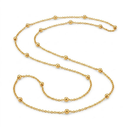Radiant Bloom Gold Plated Chain