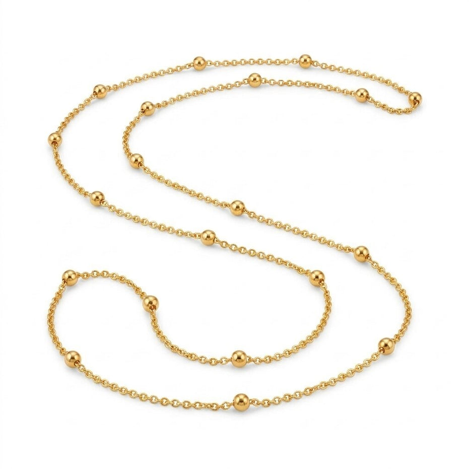 Radiant Bloom Gold Plated Chain