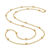 Radiant Bloom Gold Plated Chain