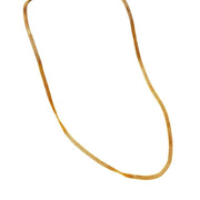 Sleek Gold Plated Flat Chain