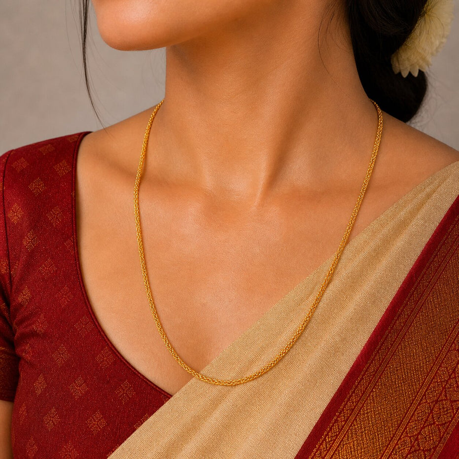 Refined Gold-Plated Sleek Chain