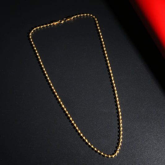 Gold Plated Beaded Chain