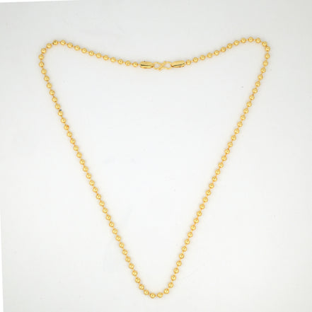 Gold Plated Beaded Chain