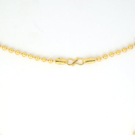 Gold Plated Beaded Chain
